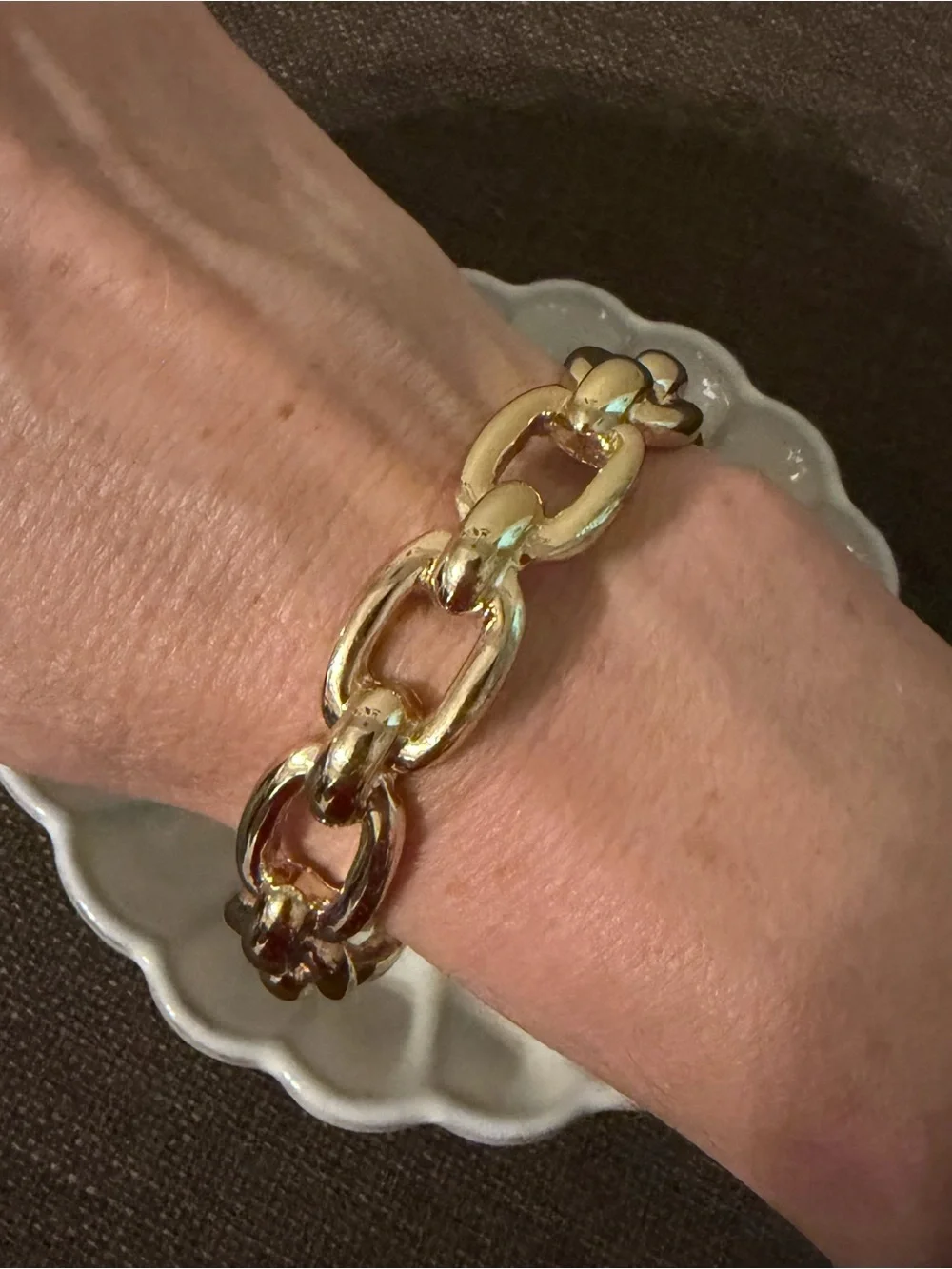 Gold Chain Link Women's Bracelet
